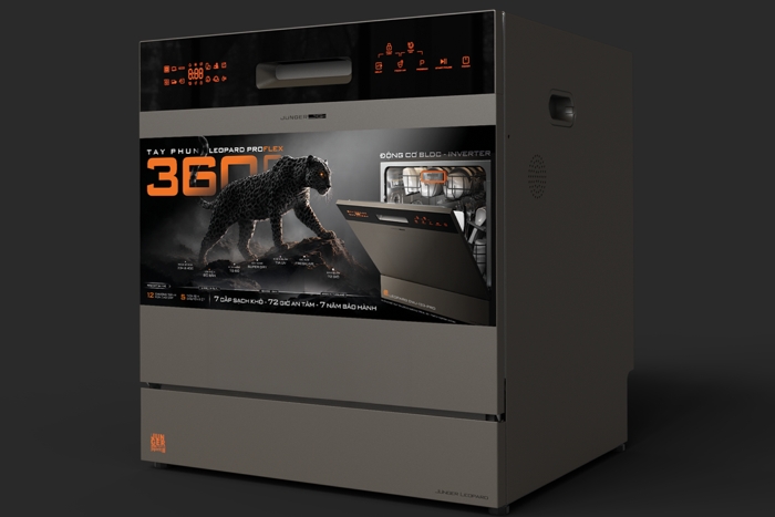 Máy rửa bát độc lập Junger Leopard DWJ-133-PRO